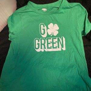 Go Green Old Navy short-sleeved tee. Pre-loved. Large.